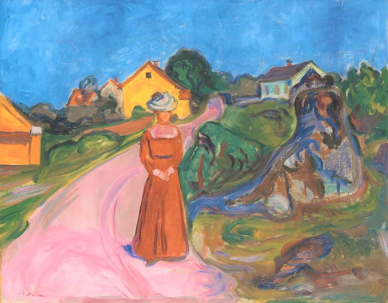 Edvard Munch | Frau im roten Kleid | um 1902/03 | Pinakothek der Moderne München